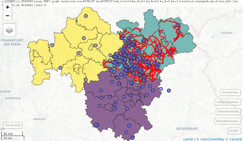 Using mapview at the end of a sf-based pipe expression.